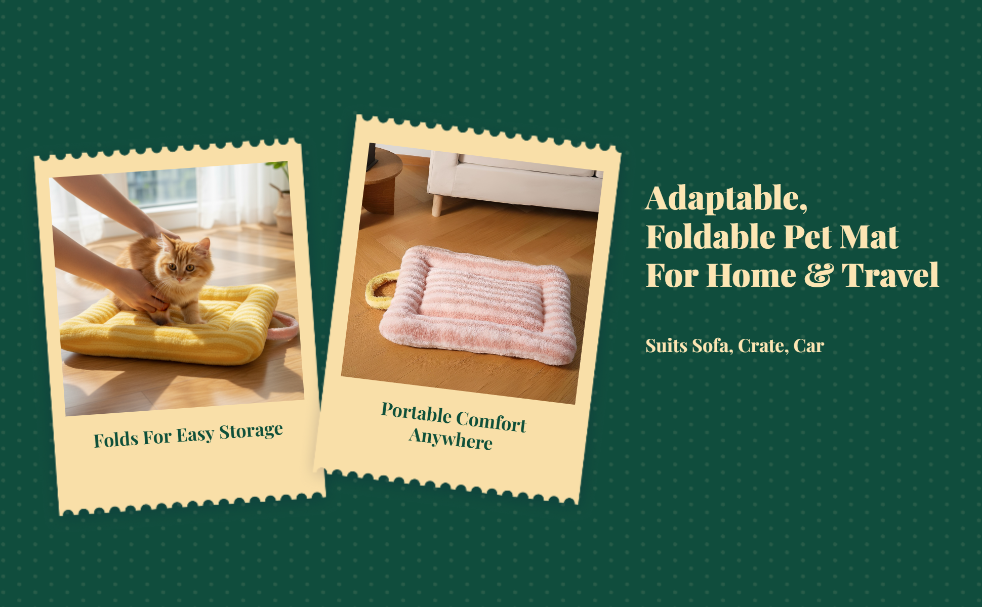 Thick washable double-sided cat bed