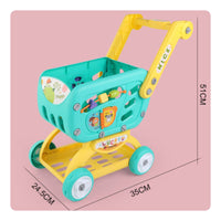 Toy Shopping Cart Great Birthday Gift Kids Grocery Cart Polished Burr-Burrless