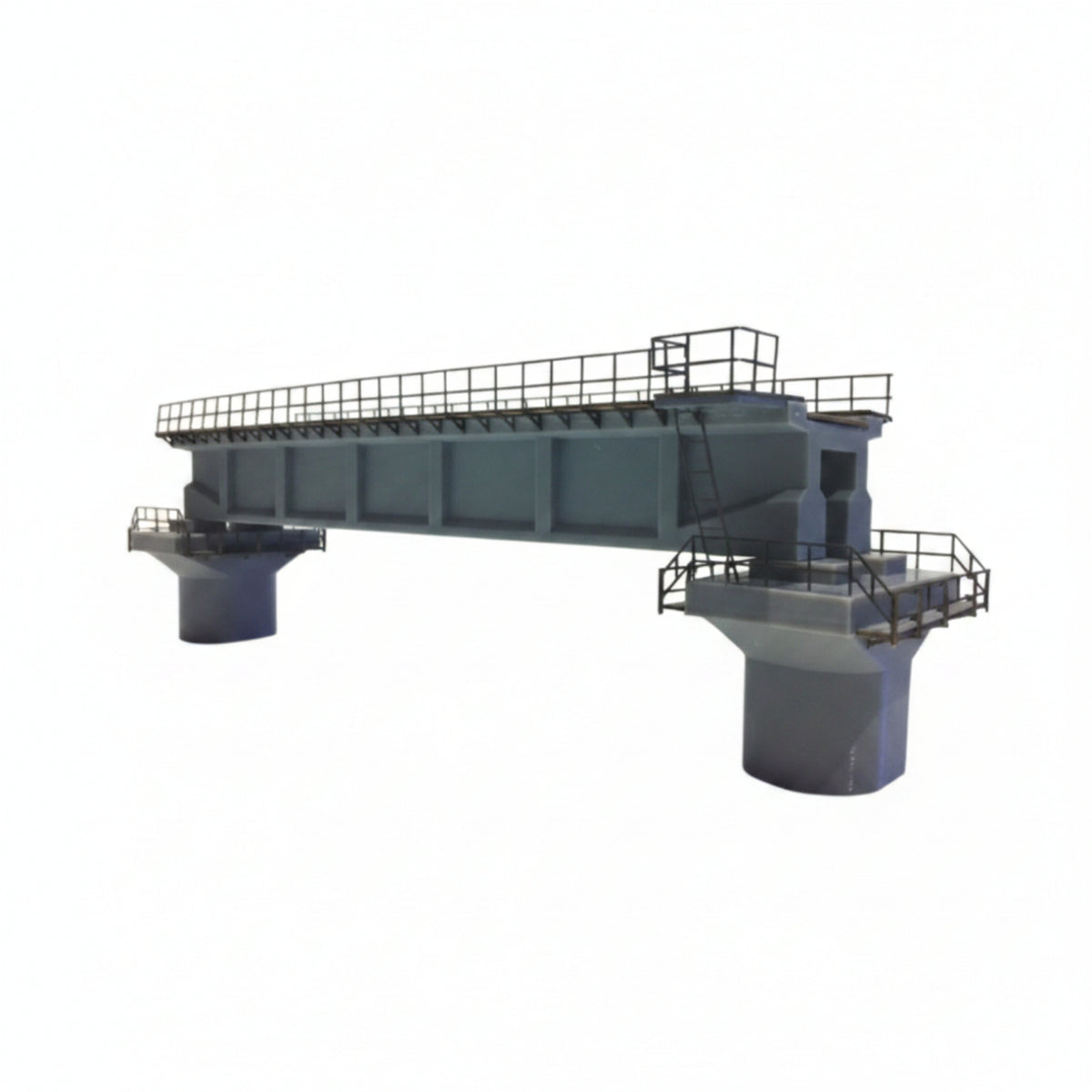 Bridge Model with Railings Assembly Required for Railway Layouts, Dioramas