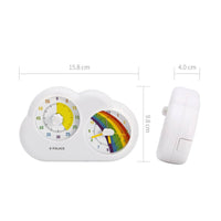 36 Pieces Cumulus Timer Timepiece Snooze Study Aid Noiseless for Desk