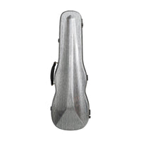 Carbon Fiber Violin Case Lightweight 4/4 Full Size Violin Case Double Bow Holders for Storage