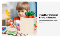 Multifunction Activity Box Fine Motor Skills Wooden Shape Sorter Cube