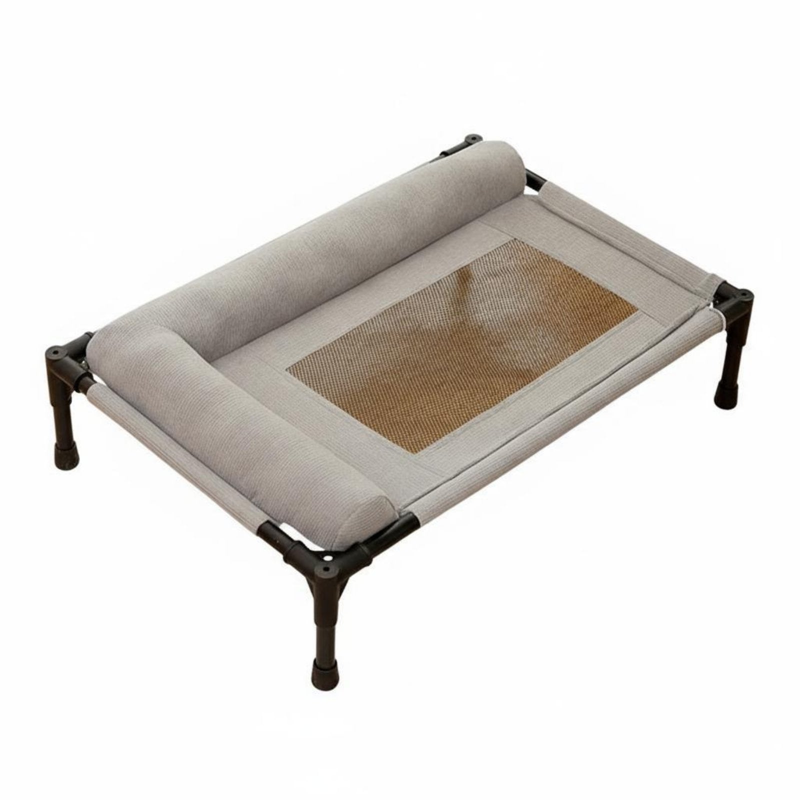 Elevated Pet Cot Sturdy Frame Mesh Pet Sling Bed Easy Assembly for Dogs, Cats