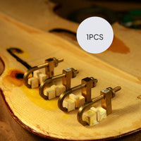 4 Pieces Violin Crack Repair Clamp Sturdy Brass F-Shaped Clamp Accurate Adjustment Woodcraft Hardware for Luthiers