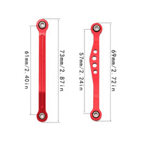 8 Pieces 1/16 Chassis Pull Rod Set Front Rear Link Rods Close Tolerance RC Damping System Arm Rods