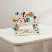 Wooden Bead Maze Toy Multi-Functional Bead and Wire Maze for Preschool