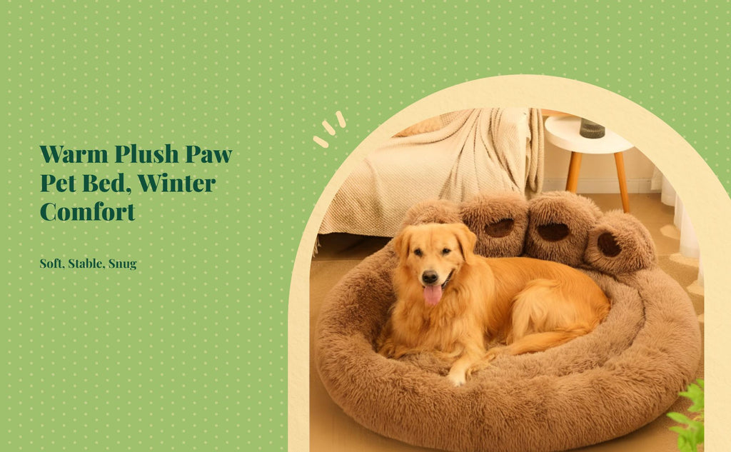 Dog Bed, Warm Plush Sleeping Mat, Non-slip, Indoor Pet Bed