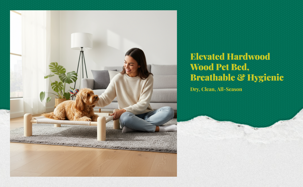 Elevated Dog Bed, Breathable Mesh, Non-Slip, Indoor/Outdoor