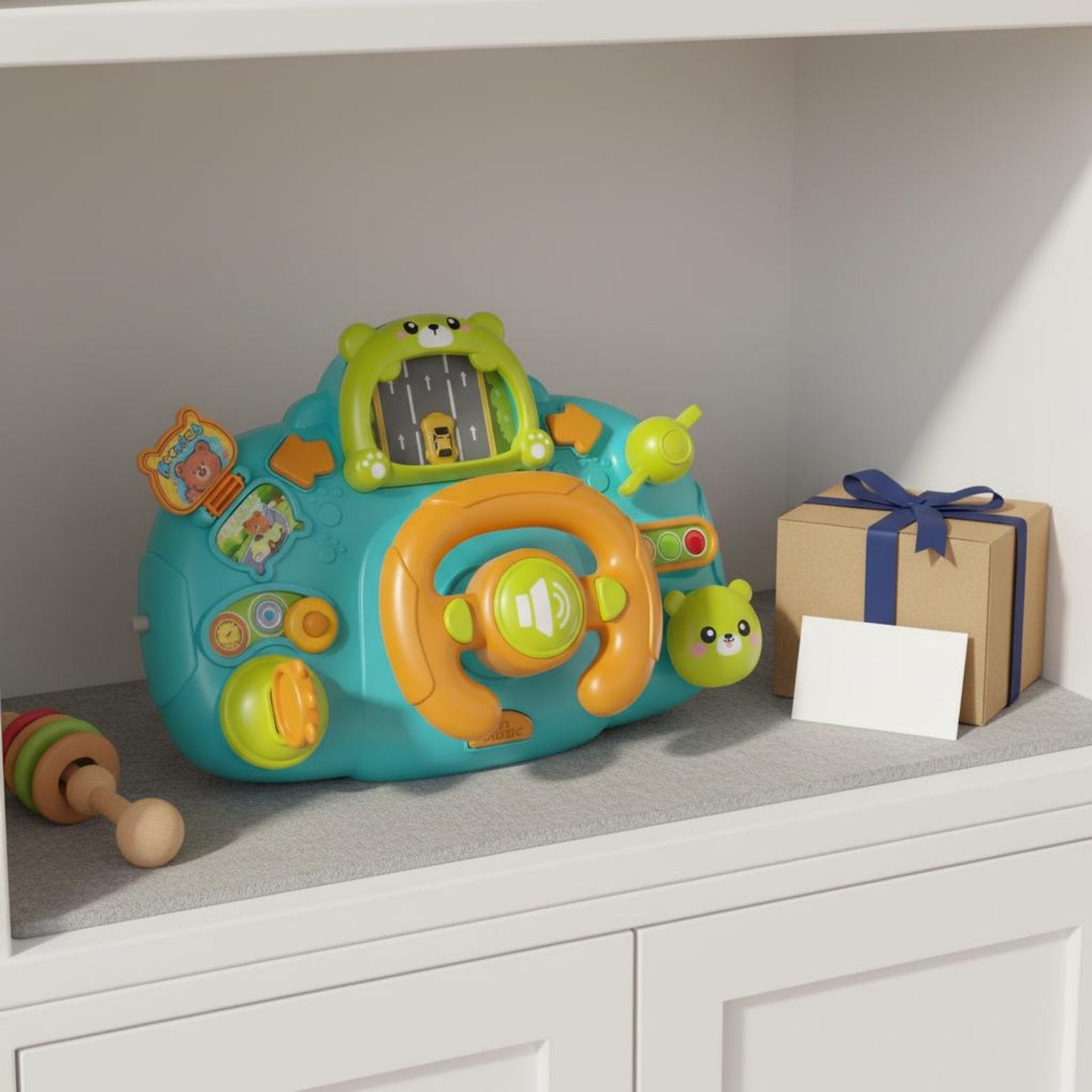 Musical Driving Simulator Toy Educational Musical Steering Wheel Toy for Infants