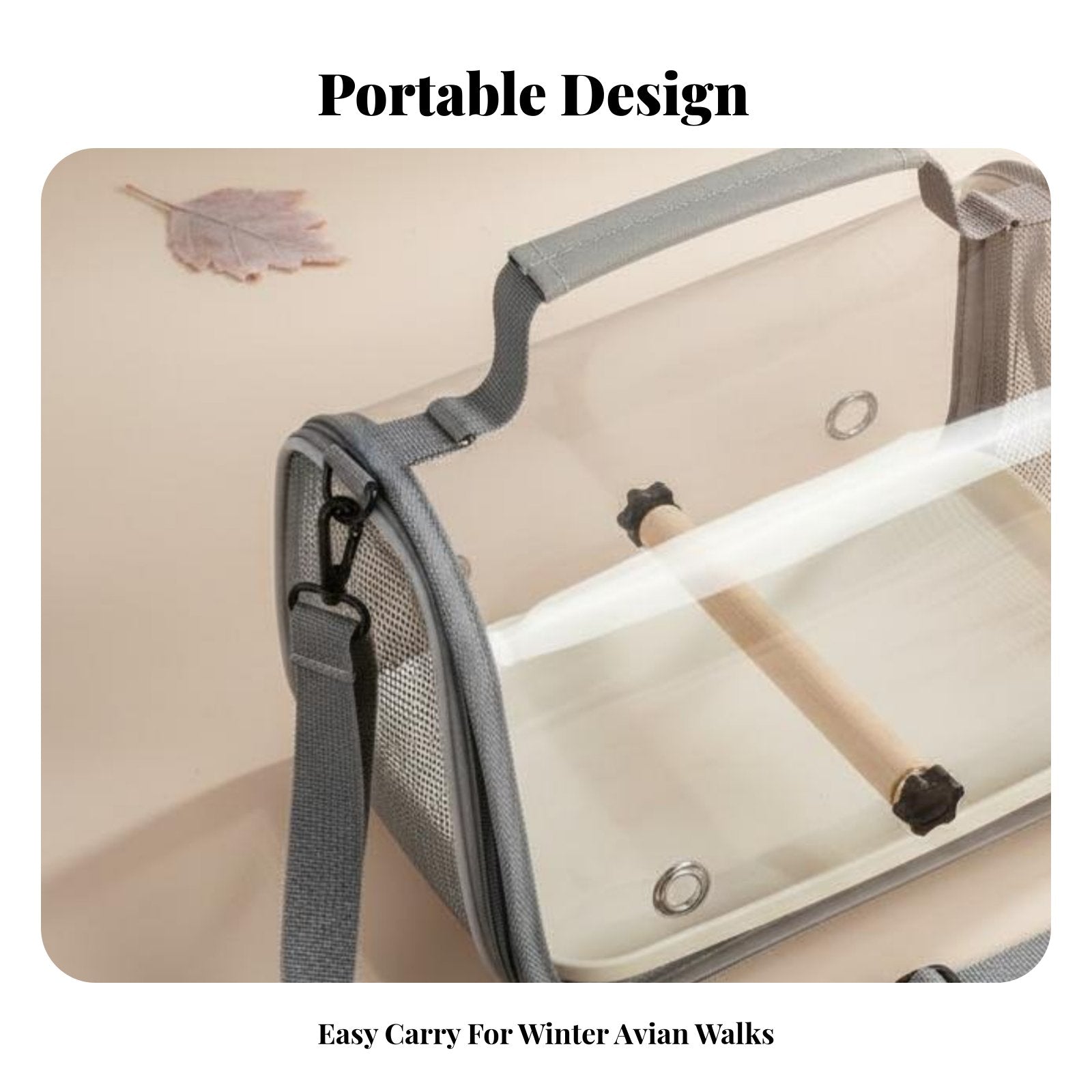 Clear viewing panel avian Satchel Portable Astronaut Pet Backpack Breathable Design