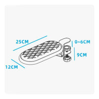 Folding Wrist Support Space Saving Clamp on Arm Rest Sturdy for Office