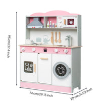 Wooden Play Kitchen Set Parent-Child Interaction Wooden Play Kitchen Colorful Children's Playthings for Kids