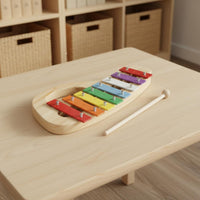 8-Note Xylophone Easy to Hold Colorful Wooden Xylophone Portable Kids Glockenspiel for Kindergarten