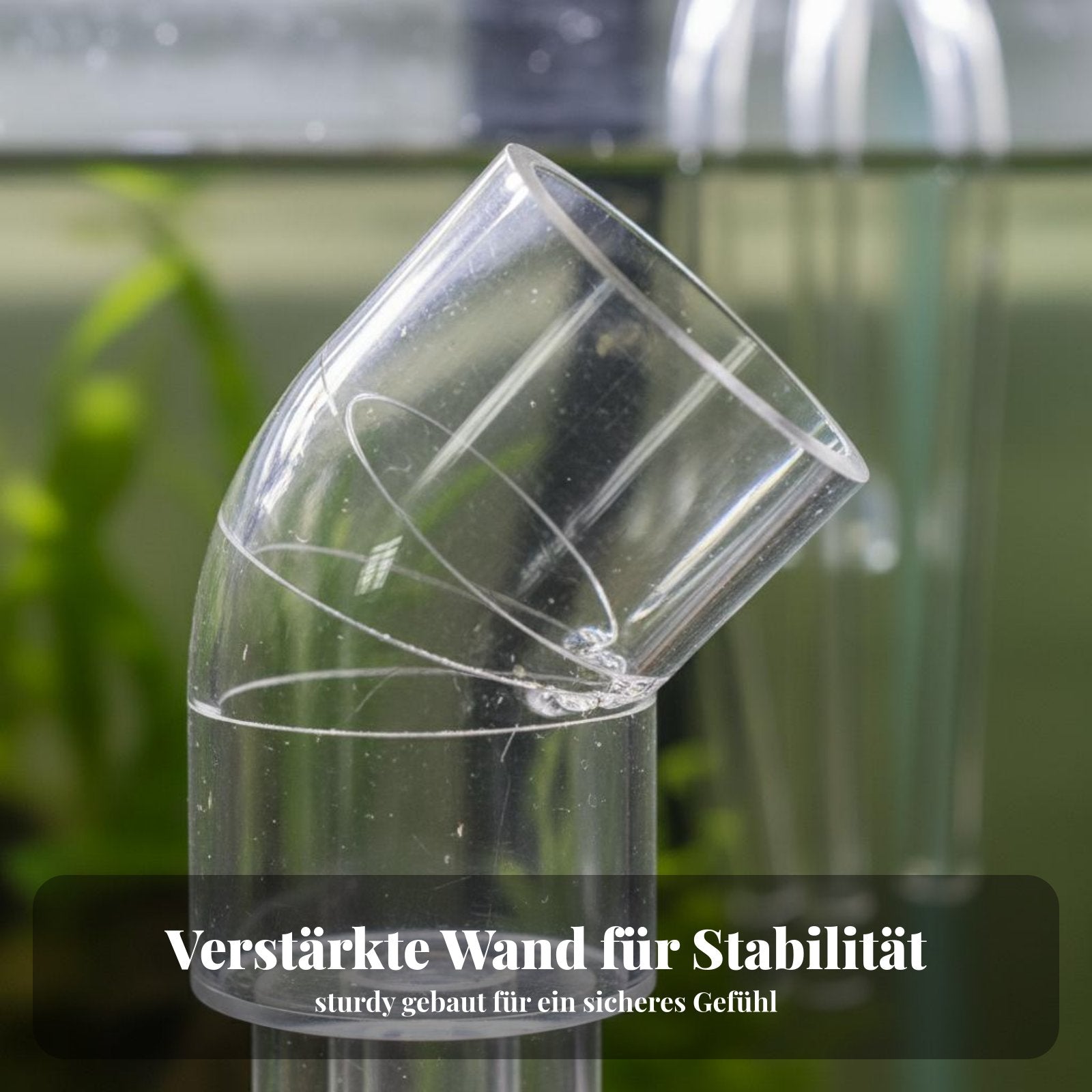 Clear Aquatic Aquarium Water Pipe High Clarity Transparent Acrylic Pipe