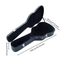 Classical Guitar Hard Case Sturdy Musical Instrument Accessory Padded Interior