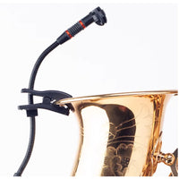 Saxophone Audio Pickup Clip Rubber Padded Brass Instrument Mic Holder Secure