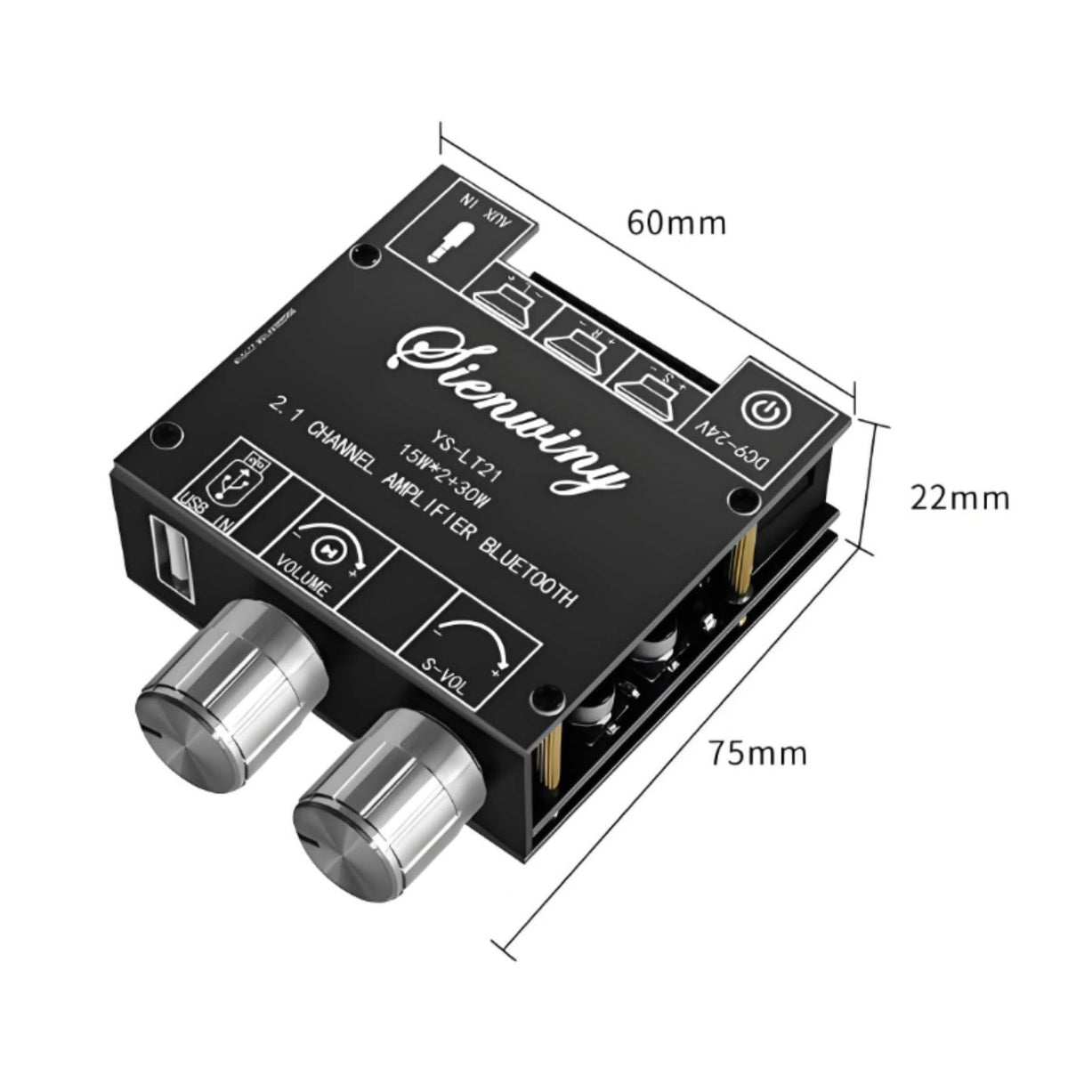 2.1 Channel Amp Board Multiple Protection Circuit for Custom Speaker Projects