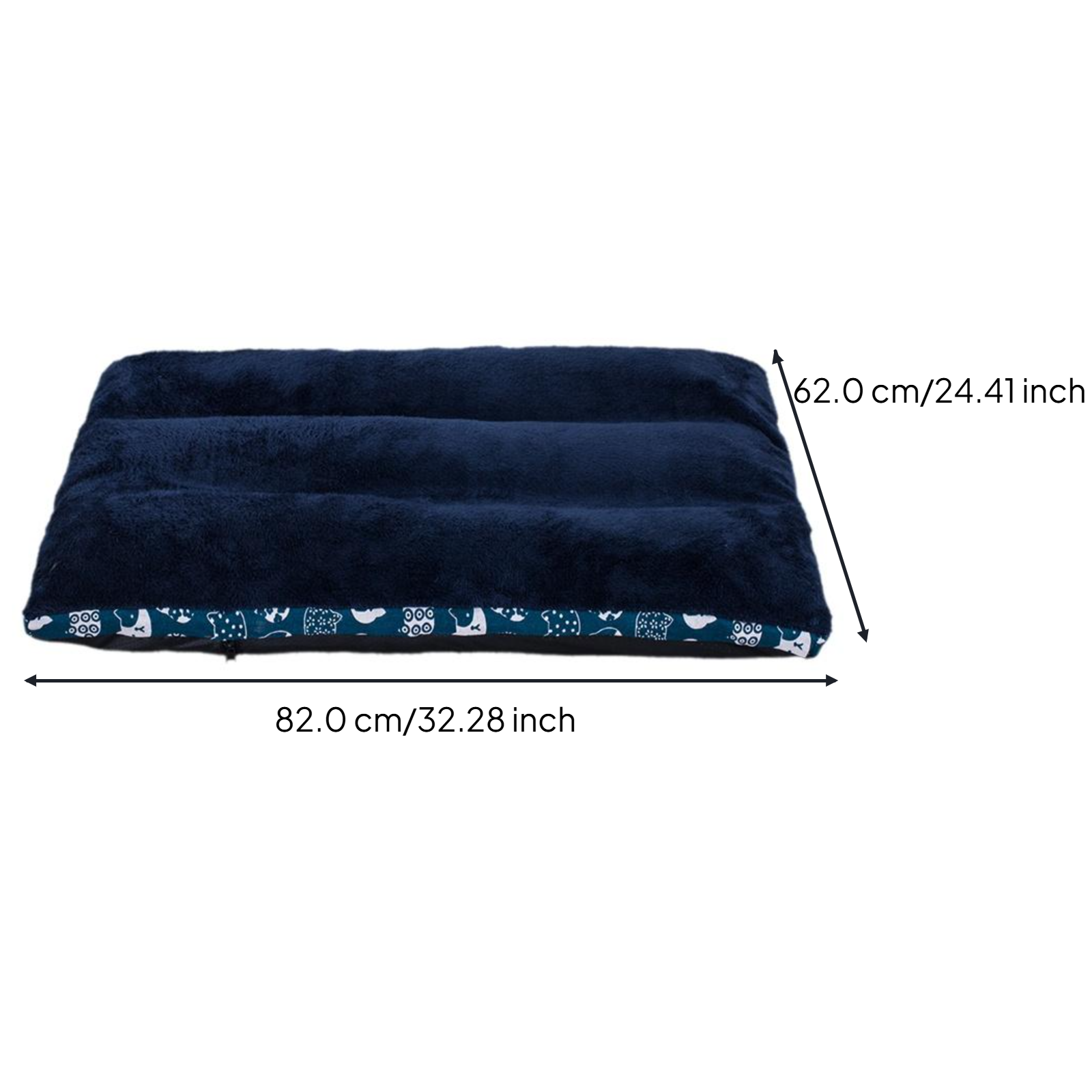 Non-slip thick pet bed