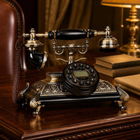 Antique Corded Telephone Ornate Corded Vintage Telephone Floral Scrollwork