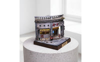 1:64 Miniature Scene Light up Miniature Display Base Collectible for Office