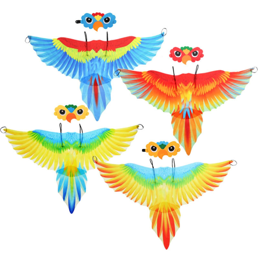 Parrot Costume Feathered Extensions Halloween Bird Feathered Extensions Role