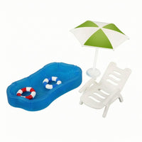 Dollhouse Swimming Pool Set Plastic Dollhouse Pool Set Poolside