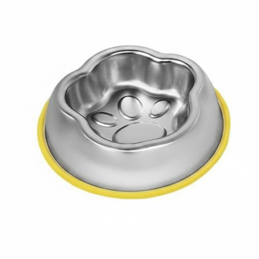 Slow Feeder Pet Bowl Easy to Clean Anti-Choke Dog Bowl Rounded Edges Stainless Steel for Dogs, Kittens