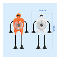 Cartoon Robot Fan Flexible Arms Home Appliance Adjustable Speed