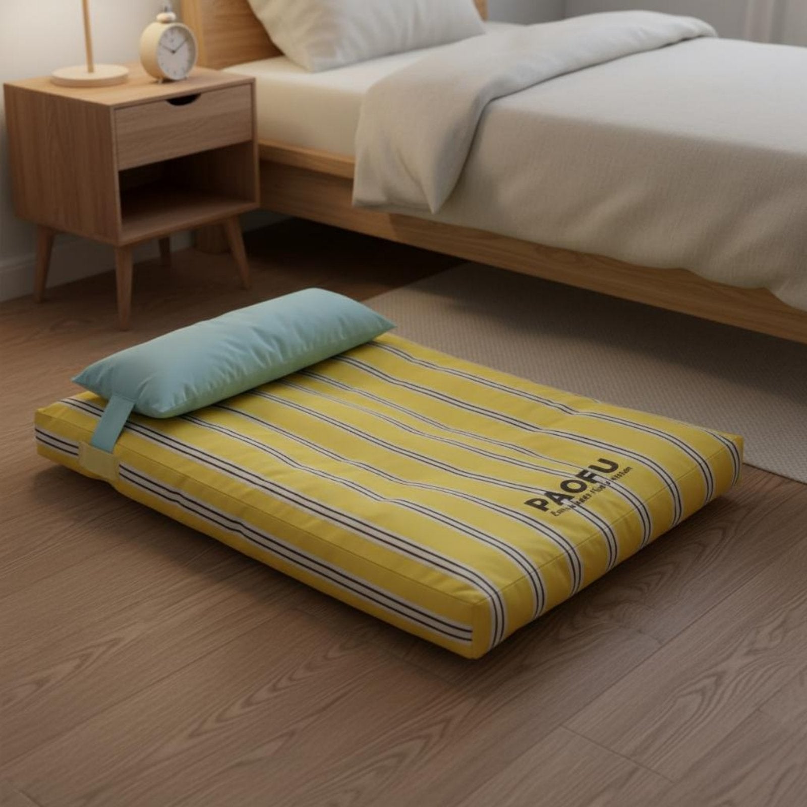 Pet Bed with Pillow Removable Cover Sofa Pet Bed Soft Sleeping Surface for Floor
