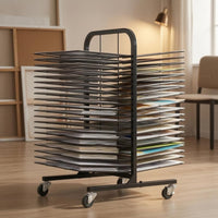 Art Drying Artwork Rounded Handle Art Drying Rack Mobile