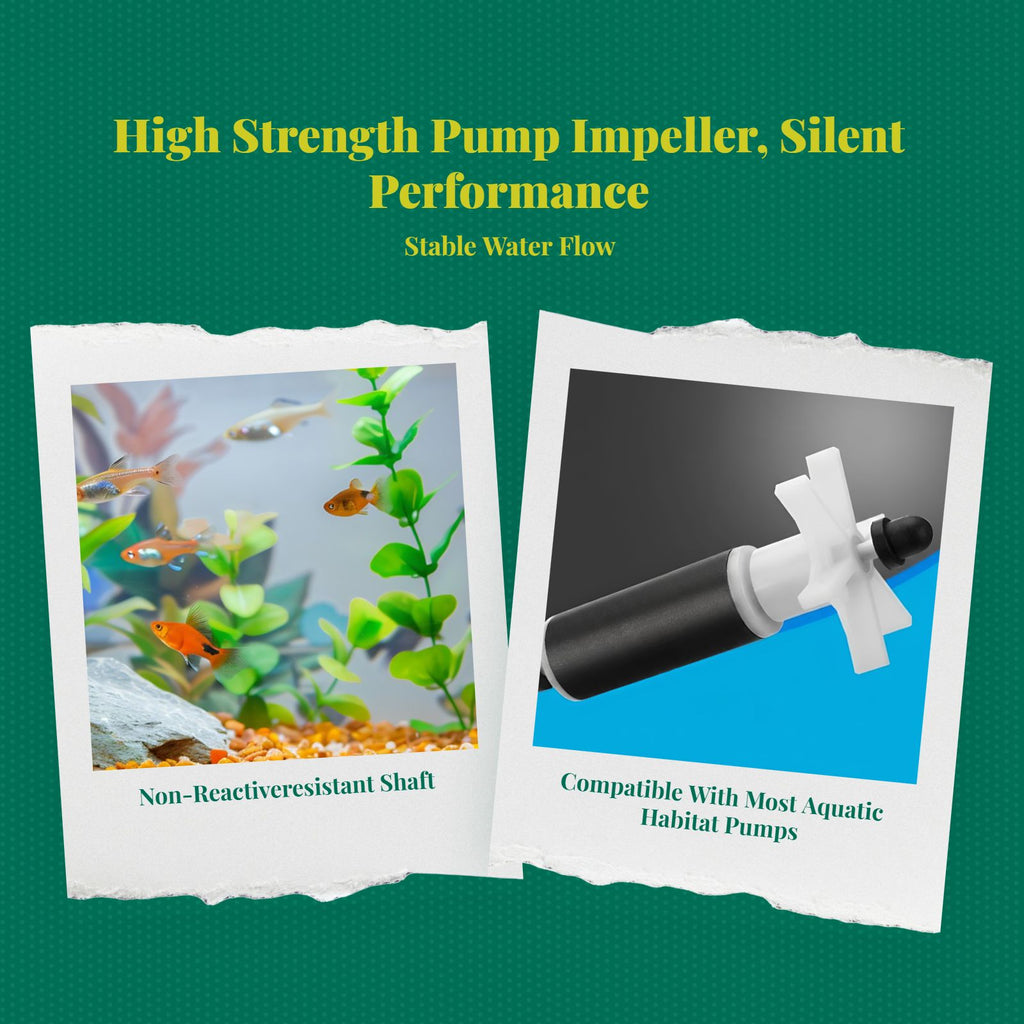 Ceramic shaft for quiet water flow