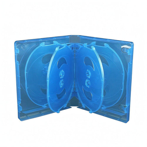 10-Disc Storage Case Hinged Spine Digital Video Disc Case Shielded