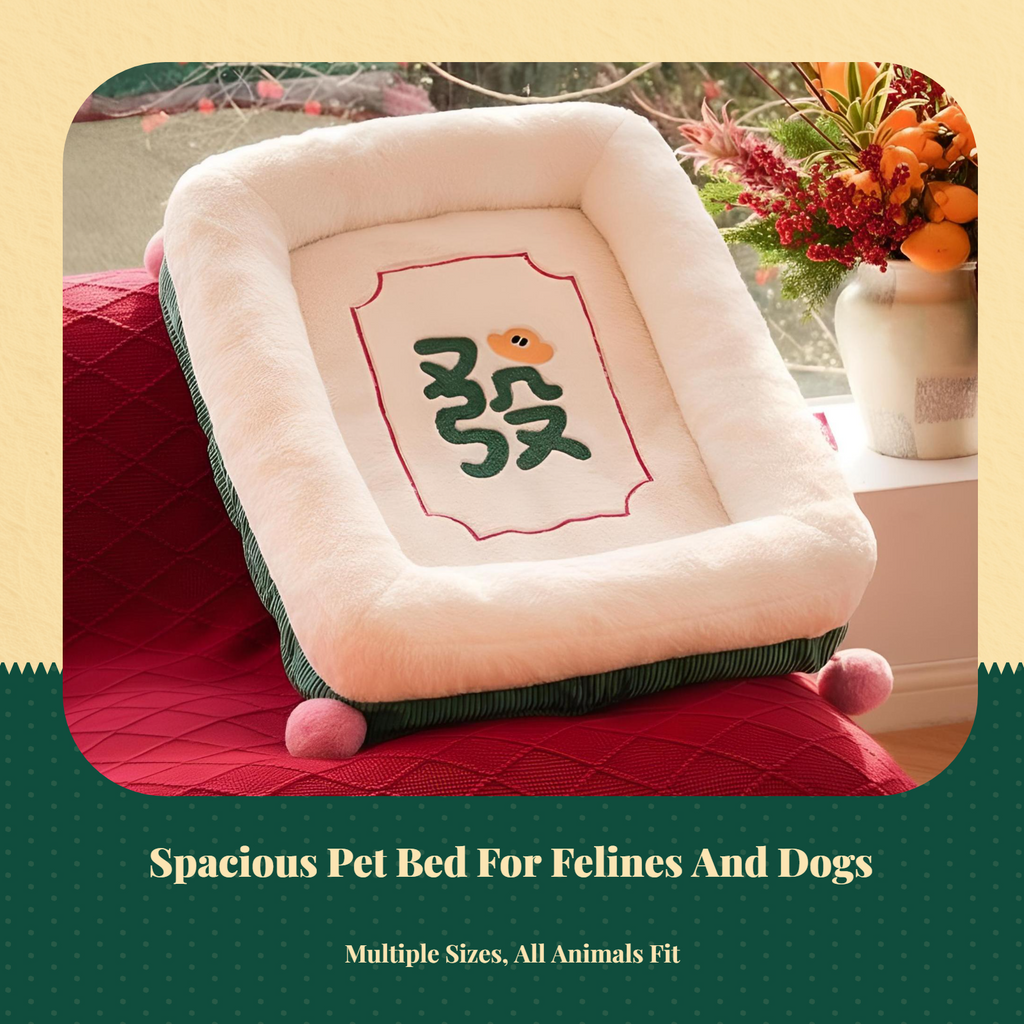 Orthopedic Plush Pet Bed, Non-Slip, Washable, Warm Den