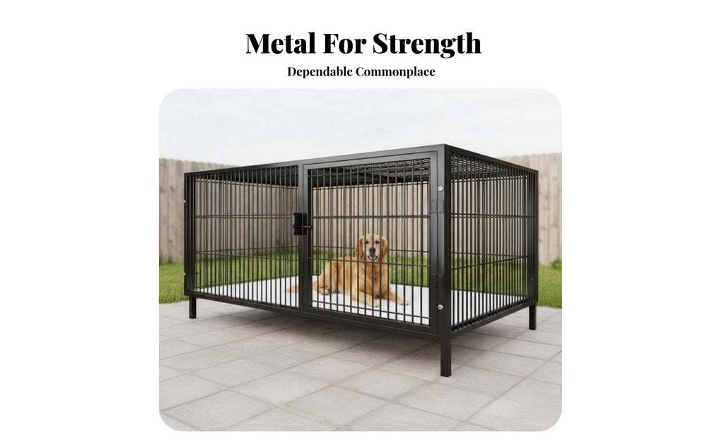 SturdyDuty Bar Enclosure Easy to Clean Dog Kennel Large Space Rust-Resistant for Chicken Keepers, Breeders, Kennels, Outsidedoor