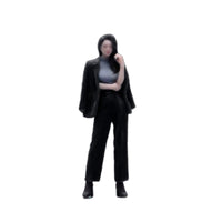 Resin Figurine Heeled Shoes Miniature Woman Figurine Colored Collectible Decor