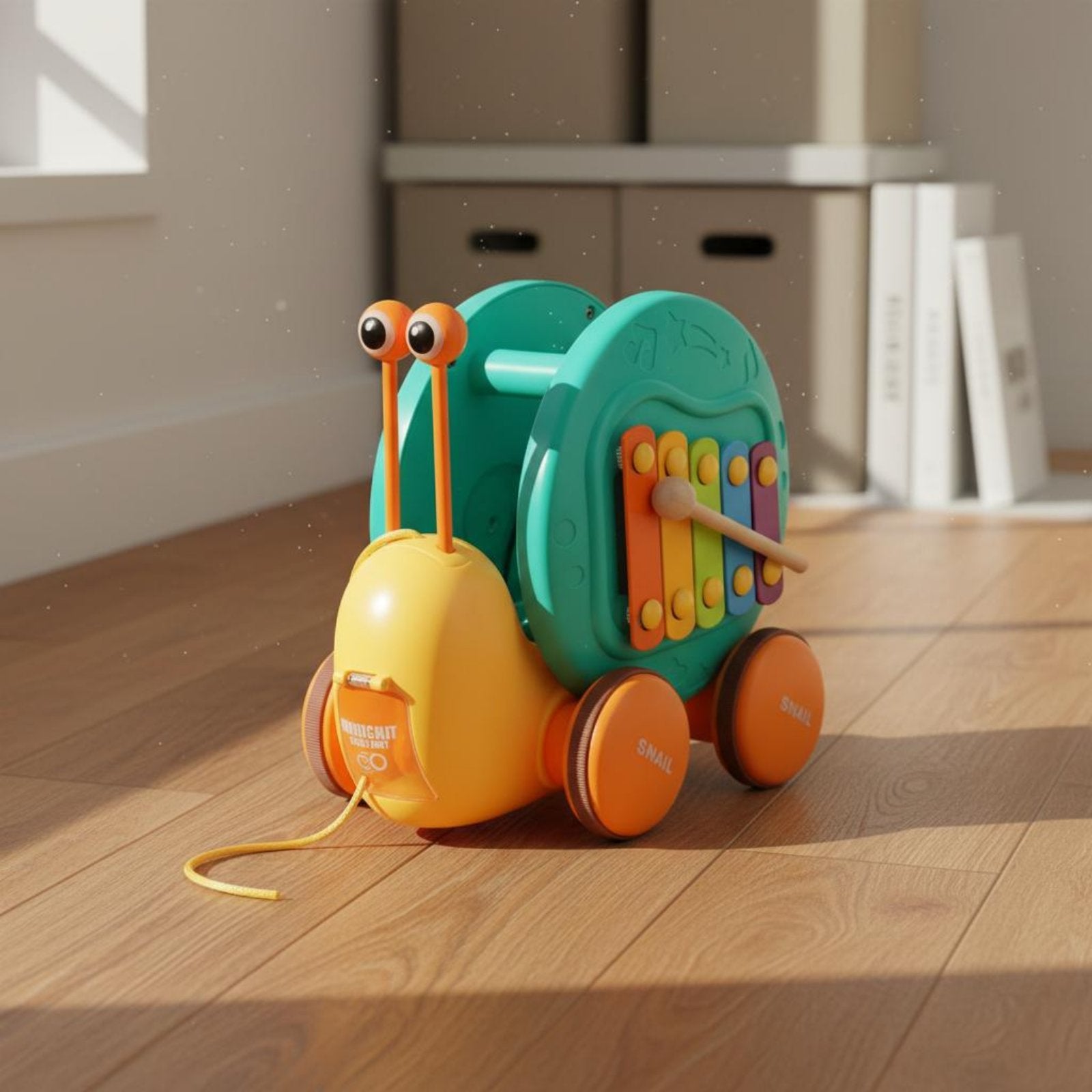 Pull Along Coordination Pull Toy Music Play for Young Children, Infants