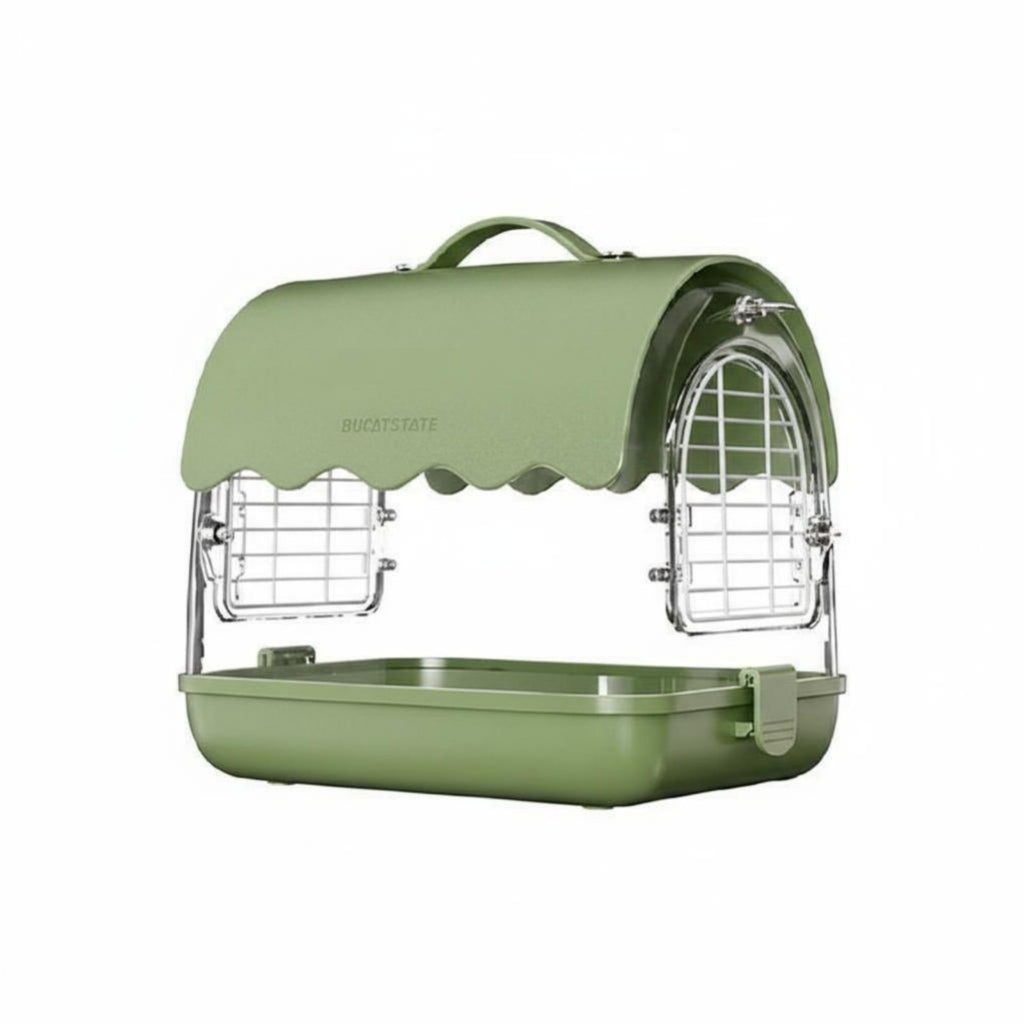 Clear View Parrot transport Portable Parakeet carrier Secure Locking Mechanism