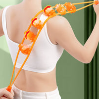 Pull Rope Ergonomic Design Body Roller Strap Anti-Slip Grip Massage Roller Rope for Home, Office