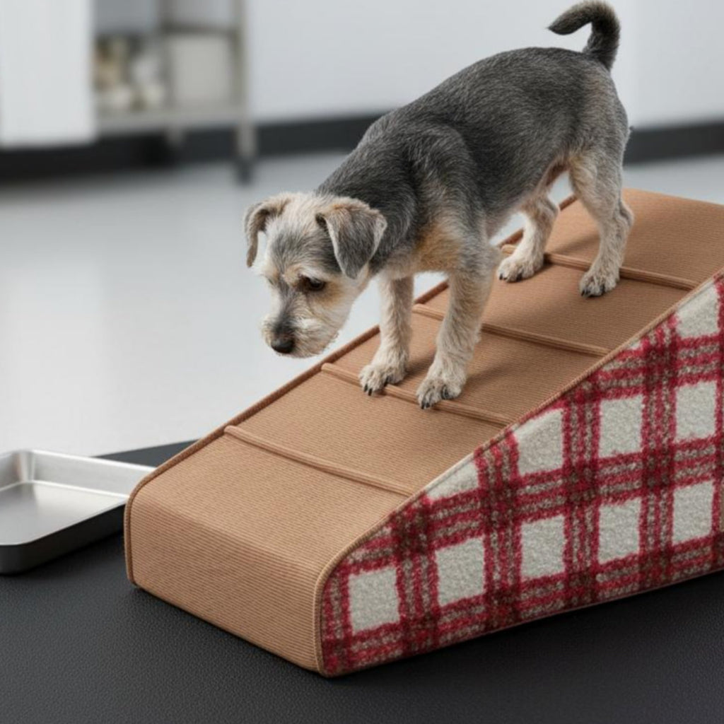 Small Dog Stairs Washable Cover Elderly Dog Ramp Sloped Design Pet Staircase for Sofa