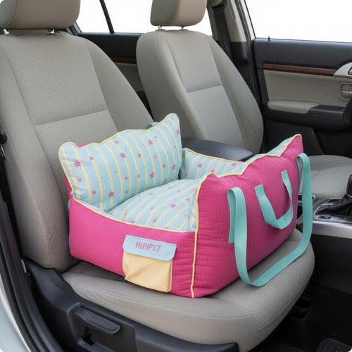 3-in-1 Pet Carrier Bag Soft Padded Dog Booster Seat Adjustable Straps for Cats