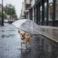 Waterproof Dog Umbrella Hands-Hands-off Transparent Dog Umbrella for Rainy Walks