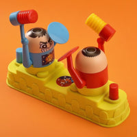 Two-Player Battle Game Push-Button Combat Set Desktop-Sized