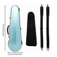 Carbon Fiber 4/4 Violin Case Lightweight Musical Gear Side Handle