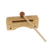 Wood Percussion Block Included Mallet Wooden Slit Drum Long-Lasting