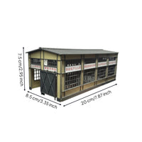 Model Railway Garage HO Scale Railway Garage Plastic for Railroad Yards