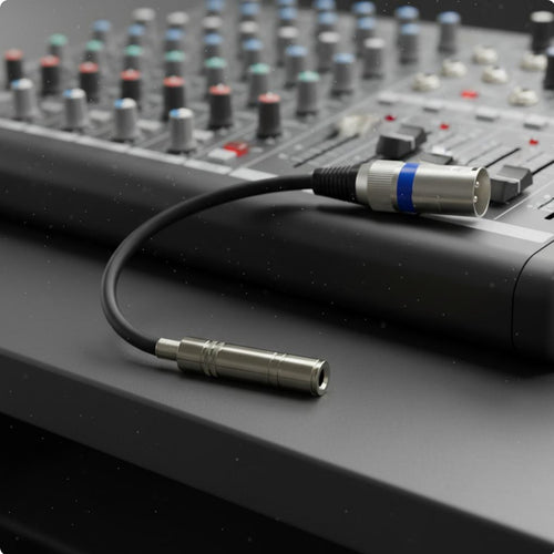TRS Female to XLR Male Cable Stereo Audio Transmission
