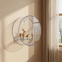 Wall Mount Display Box Internal Shelf Home Storage Plastic