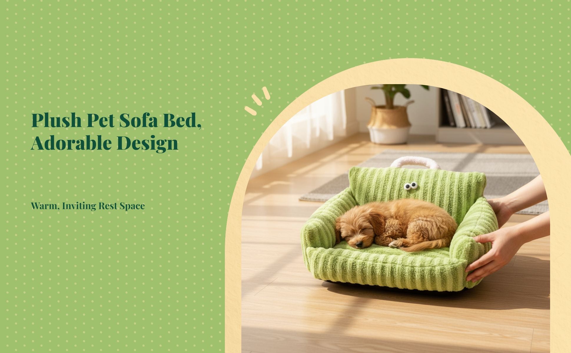 Washable calming bed for small pets