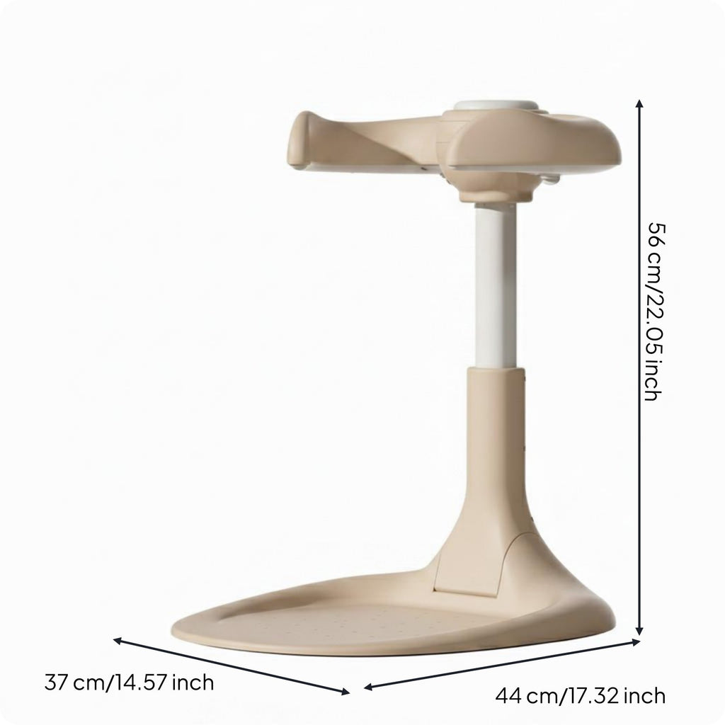 Adjustable Standing Support Anti-Slip Baby Bath Stand Stable Triangular Frame