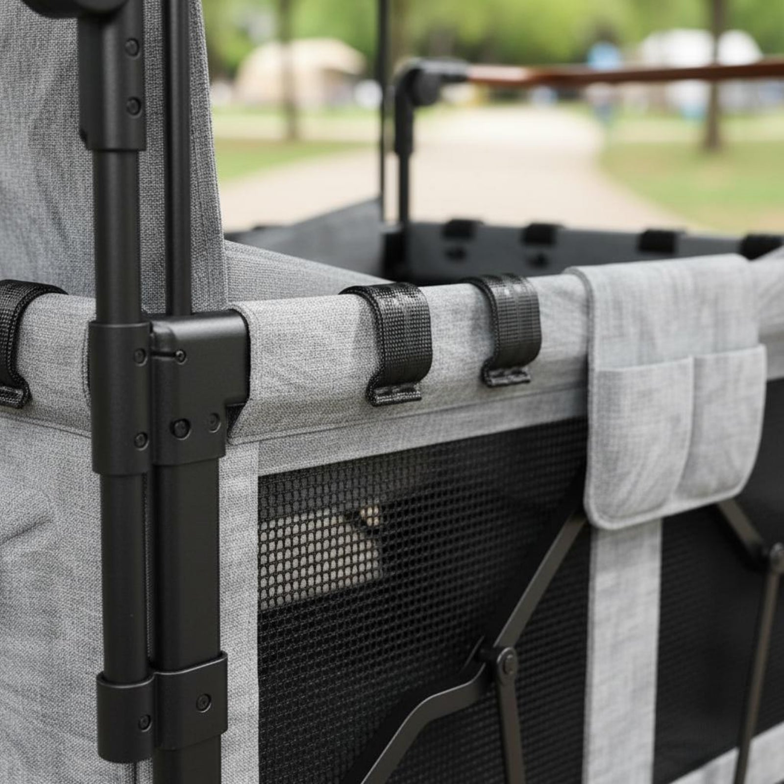 Push Wagon Stroller Front Brake Child Wagon Stroller Strap Closure